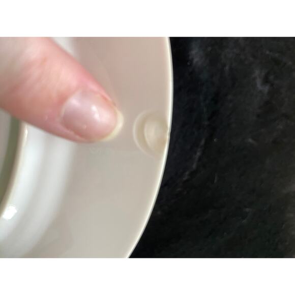 1990's Vitromaster Sea Side pattern, saucers, set of 7 plus 1 free, 8 total - Picture 3 of 5